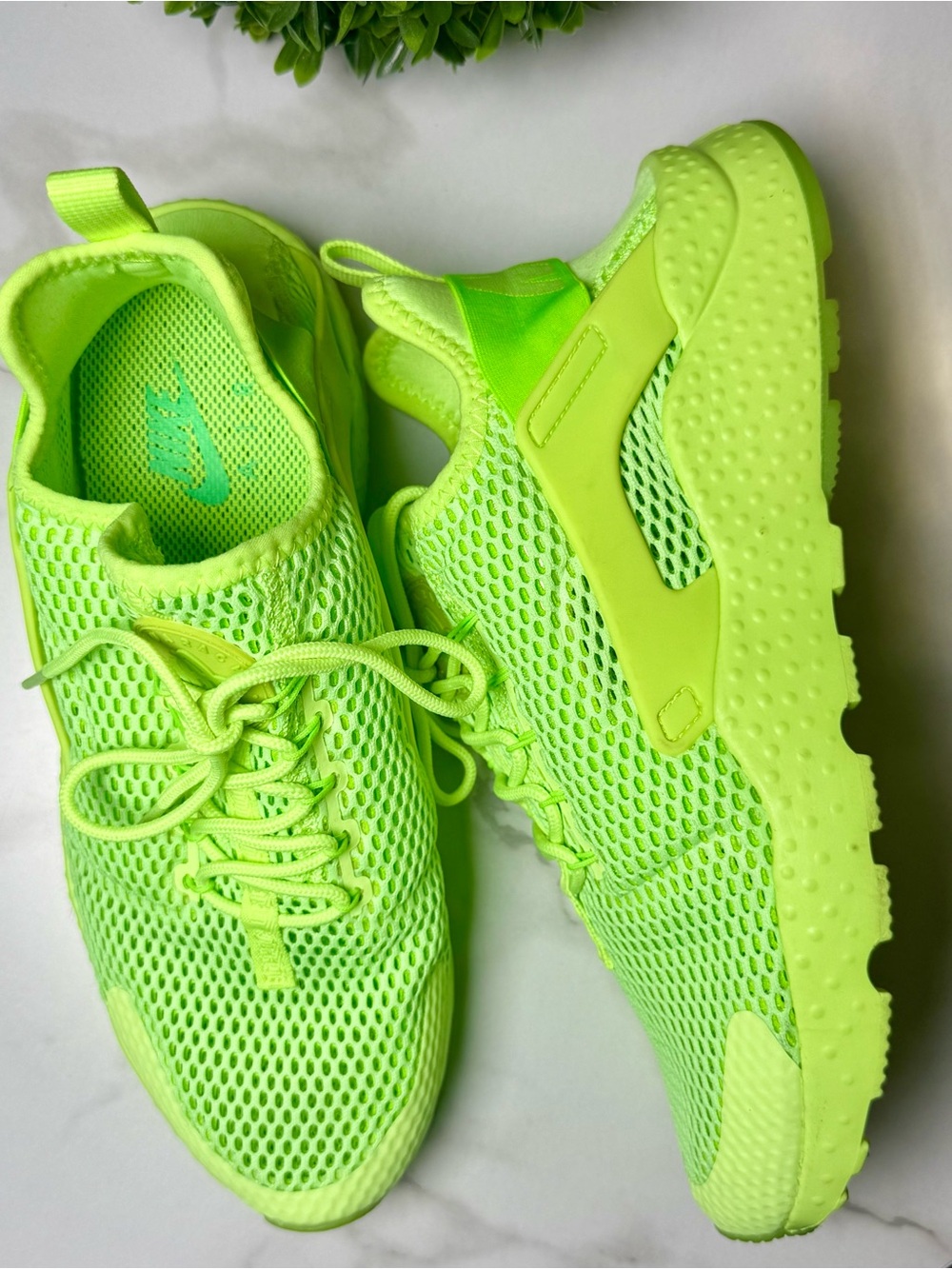 Nike Women’s Air Huarache Run Ultra Neon Lime Sneakers